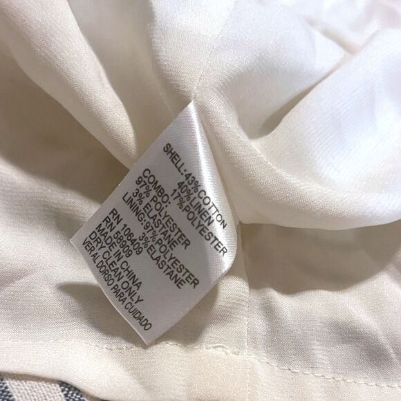 Cremieux Striped Sleeveless Tie-up Tunic Dress sz L Linen Blend Preppy Resort - Picture 4 of 12